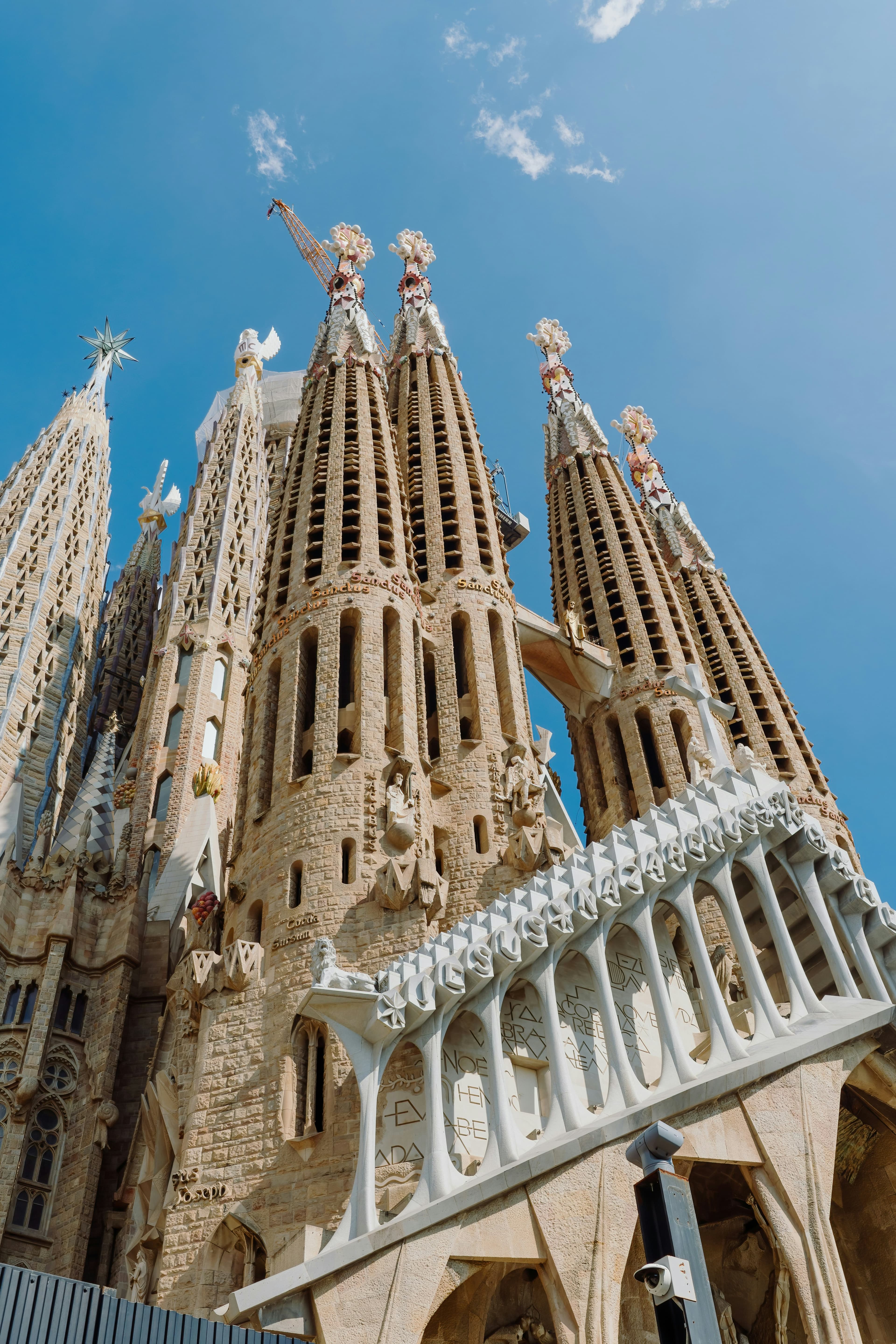 Barcelona skyline and beach
