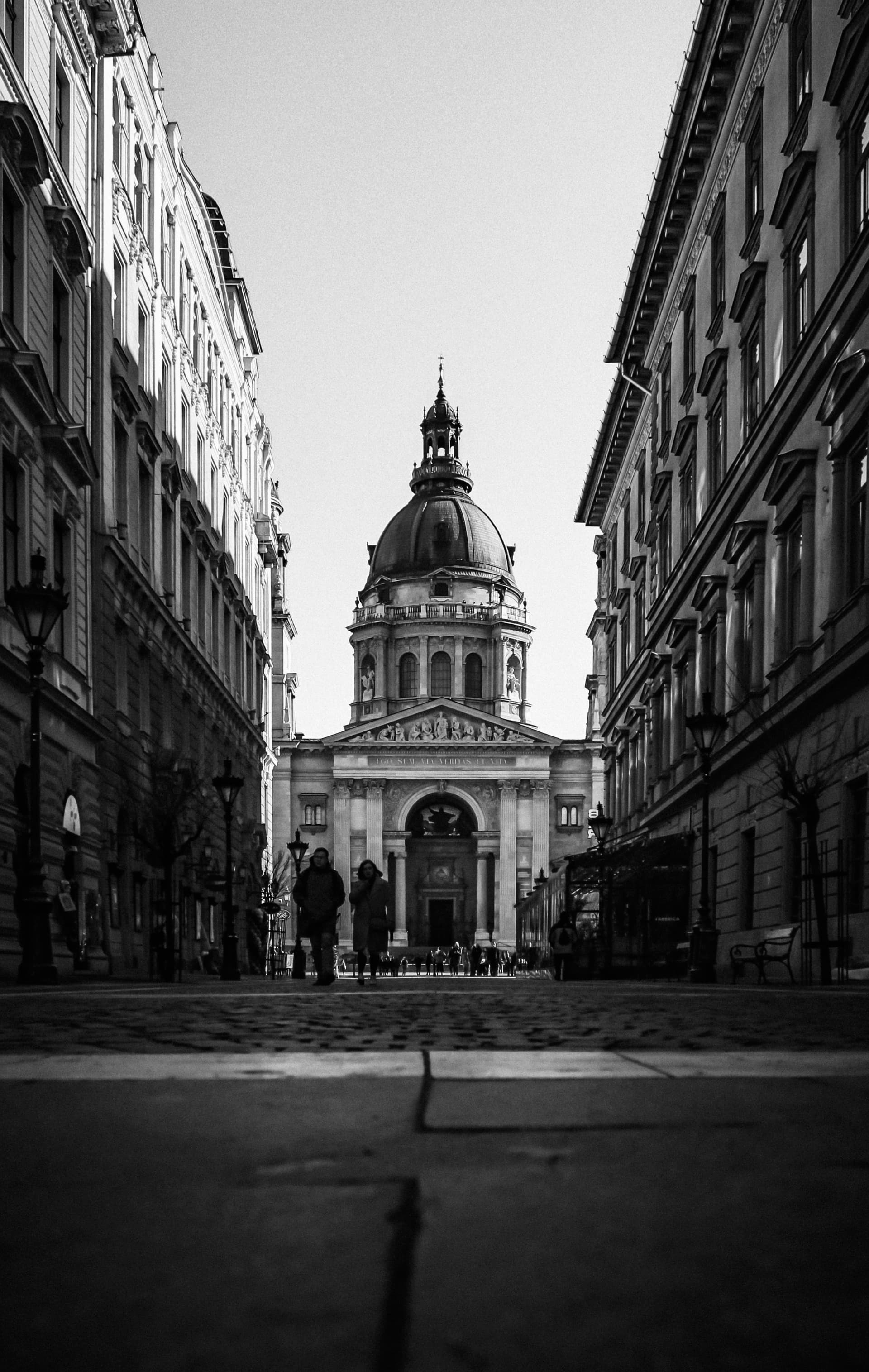 Budapest skyline and river