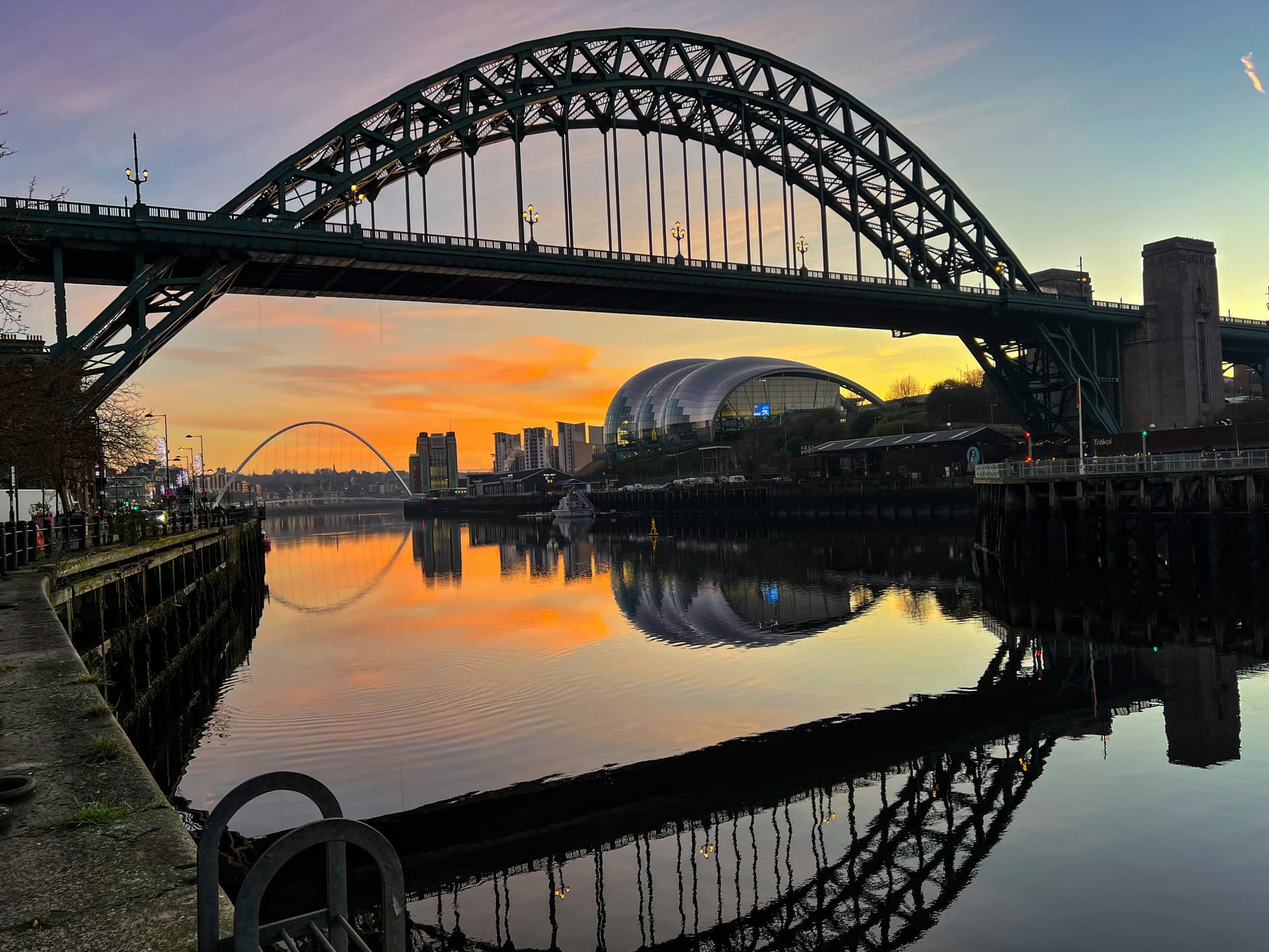Newcastle Quayside at night